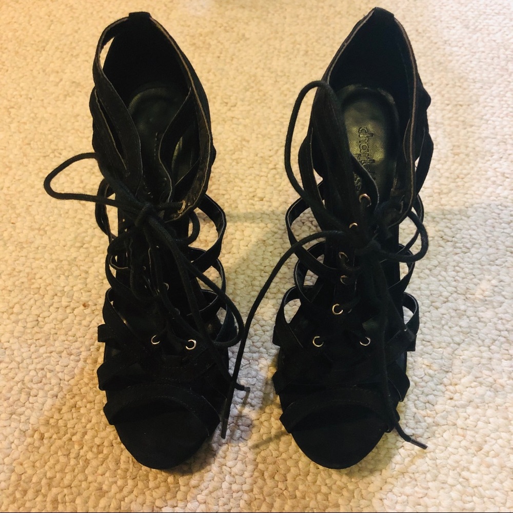 Charlotte Russe lace up heels